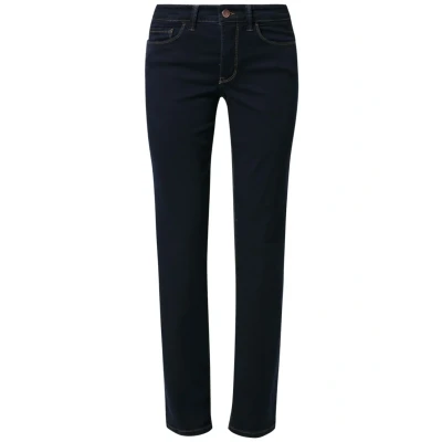 Abbildung von MAC Jeans Melanie Straight Leg, Damen, Größe: 46x30, Dark rinsed
