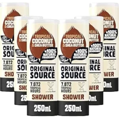 Abbildung von ORIGINAL Source Duschgel Kokosnuss &amp; Sheabutter, 250 ml, 6 Stück