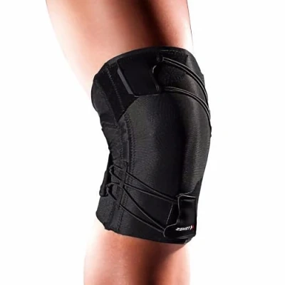 Abbildung von Zamst RK 1 Plus Kniebandage Funktionelle Bandage für IT Band Syndrom und Läuferknie, Schwarz, Rechts (Links XS)