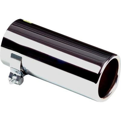 Abbildung von AUTO STYLE Endrohr Edelstahl rund 76mm Länge 170mm 50 60mm Anschluß