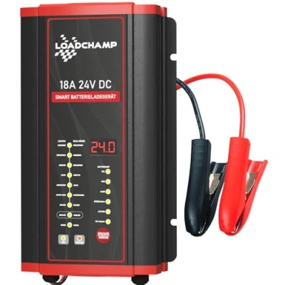 Abbildung von Loadchamp LiFePO4 Ladegerät 24V 18A Lithium Batterie Solar Solarbatterie Autobatterie Blei Säure Gel AGM