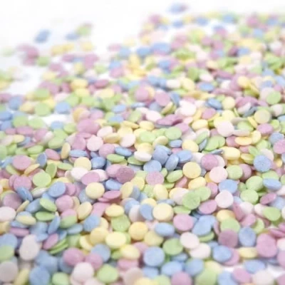 Abbildung von Streuselheld Konfetti Pastell 40g Streusel zum Dekorieren und Verzieren von Gebäck aller Art wie Torten Kuchen Keksen Zuckerstreusel
