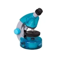 Abbildung von Levenhuk LabZZ M101 Azure Einsteiger Schüler Mikroskop für Kinder mit 640x Zoom, LED Beleuchtung, Experimentier Set, Wissenschaft Zubehör, Objektträger, und Handbuch zum Experimentieren (EN)