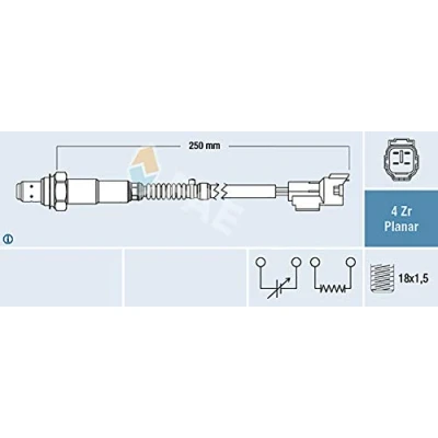 Abbildung von FAE 77604 Lambdasonde LEXUS: RX III, II, TOYOTA: iQ