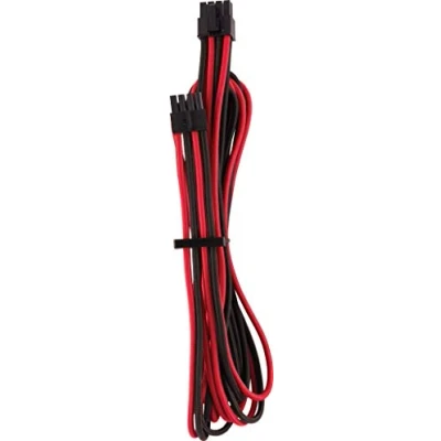 Abbildung von Corsair Premium Sleeved Netzteil EPS12V/ATX12V Kabel Typ4 (Generation 4 Serie) Rot/Schwarz
