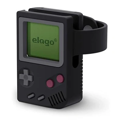 Abbildung von elago W5 Ladestation Ständer Kompatibel mit Apple Watch Serie 10, 9, 8, SE2, 7, 6, SE, 5, 4, 3, 2, 1 (46mm, 45mm, 44mm, 42mm, 41mm, 40mm, 38mm) Nachtmodus [Patent angemeldet] (Schwarz)