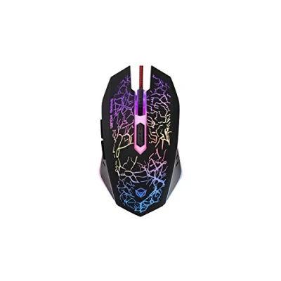 Abbildung von MEETION Raton Gaming Mouse Ratón Con Sensor Optico Para Juegos 2400 DPI Cableado 1.50m.Ergonómico. Iluminacion LED MT M930