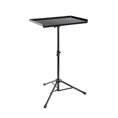 Abbildung von K&amp;M 13500 Percussion Ablagetisch Schwarz 57,3 cm x 37,3 Tischplatte Stahl höhenverstellbare Ablage für Zubehör