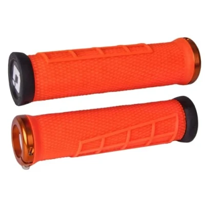 Abbildung von ODI Griffe MTB Elite Flow Lock On 2.1 orange, 130mm orange Klemmringe, D33EFO O, 130mm, O