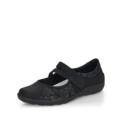 Abbildung von Remonte Riemchenballerina, Damen, Größe: 43, Schwarz Schuhe