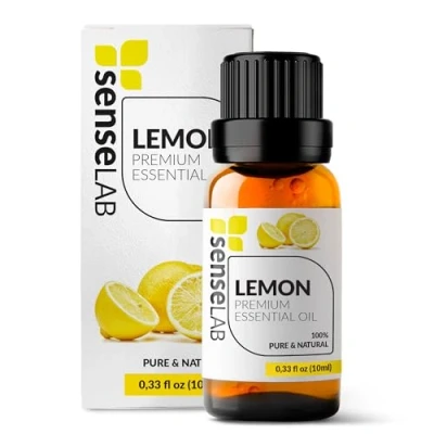 Abbildung von Ätherisches Zitronenöl 100% Reines, Natürliches, Für Die Therapeutische Anwendung Geeignetes Zitronen öl Diffuser und Luftbefeuchter Feuchtigkeitsspendende Hautpflegeöl (10 ml)