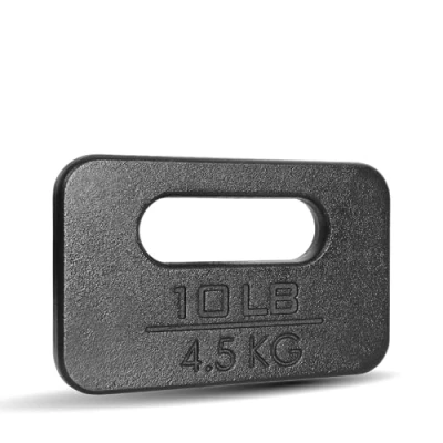 Abbildung von Yes4All Gusseisen Ruck Platte, gewichtete Platte für Rucking, Schaukeln, Squat, Krafttraining, Fitness Workout, und Übungen zu Hause 10LBS