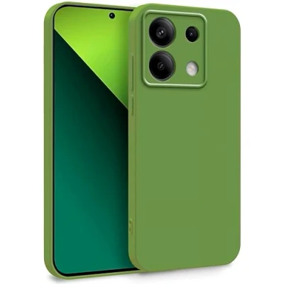 Abbildung von MyGadget Hülle für Xiaomi Redmi Note 13 Pro 5G Poco X6 Zweilagige Handyhülle mit Kameraschutz Cover Innenfutter &amp; Silikon außen Grün
