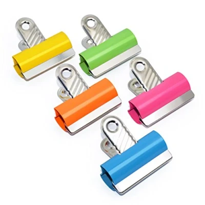 Abbildung von Rapesco RCB60COL 60mm Briefklammern, Sortierte Farben, 10 Stück