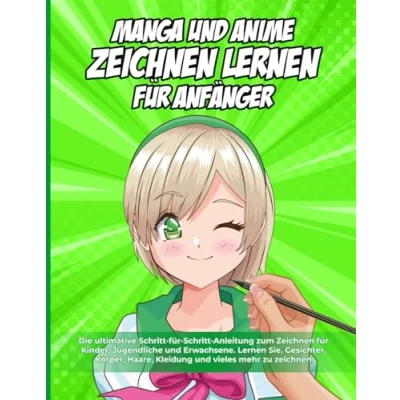 Abbildung von Manga und Anime Zeichnen Lernen für Kinder Anfänger: Die ultimative Schritt Anleitung zum Kinder, Jugendliche Erwachsene. Sie, Gesichter, Körper, Haare, Kleidun