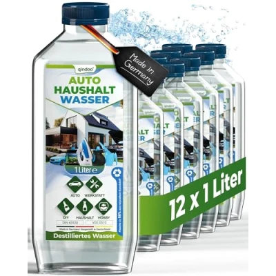 Abbildung von Qindoo Destilliertes Wasser Auto Haushalt, Aqua Dest (12 Liter)