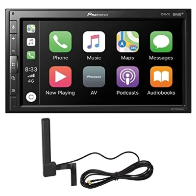 Abbildung von Pioneer SPH EVO62DAB AN Mediacenter 6,8 Zoll Touchscreen, 1,5A Quick Charging USB, Apple CarPlay, Android Auto, DAB/DAB+ Digitalradio, Bluetooth, 13 Band Equalizer, inklusive DAB Antenne