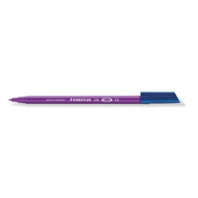 Abbildung von STAEDTLER 326 6 Fasermaler Noris Club, circa 1.0 mm, auswaschbar, 10 Stück im Kartonetui, violett