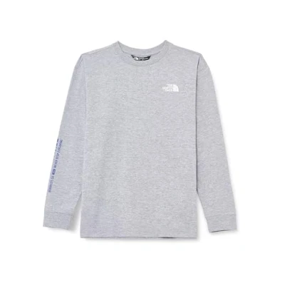 Abbildung von The North Face TEEN Varsity Graphic Oversize Unisex Langarmshirt für Kinder, Größe: 155 160, Light grey