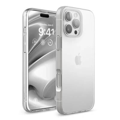 Abbildung von elago Hybrid Clear Hülle Kompatibel mit iPhone 16 Pro Max 6,9 Zoll PC + TPU Technologie, Stoßfester Stoßfänger, Erhöhter Kameraschutz, Langlebig Kratzfest (Transparent)