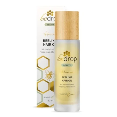 Abbildung von bedrop Beelixir Haaröl mit Manuka, Propolis &amp; Rosmarin Extrakt auf Basis von Arganöl 30ml natürlich Haarwachstum beschleunigen Haar Serum für Haare und Kopfhaut Haarserum bei Haarausfall