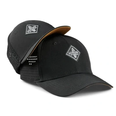 Abbildung von Soulbuddy Snapback Cap Sports 2er Set Familien Outfit Herren Damen Kinder Atmungsaktiv Schnelltrocknend Midnight Black One Size und Kids L