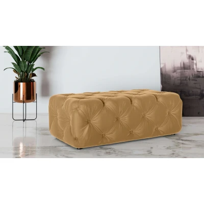 Abbildung von Places of Style Polsterhocker &quot;FOLLINA&quot;, mit klassischer Chesterfield Knopfheftung
