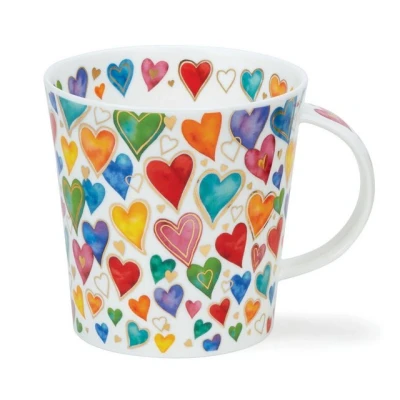 Abbildung von Dunoon Becher Kaffeebecher Lomond, Dazzle Fine Bone China Porzellan, ca. 320ml Fassungsvolumen