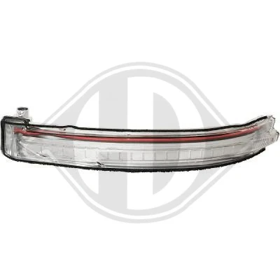 Abbildung von DIEDERICHS 6046027 Blinker weiß links, Außenspiegel mit Blinklicht (LED) NISSAN: Qashqai 2, X Trail