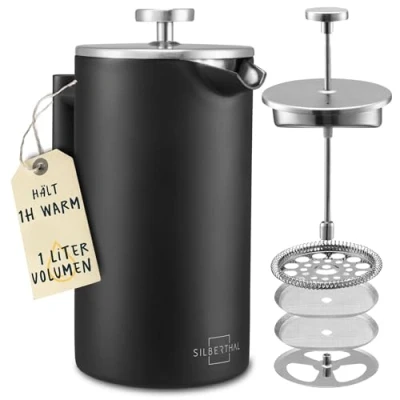 Abbildung von SILBERTHAL French Press Kanne Thermo Edelstahl