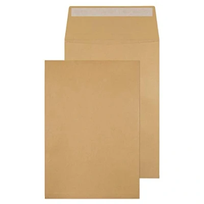 Abbildung von Blake Purely Packaging 1991 FAlten Versandtasche Haftklebung Manila C4 324 x 229 mm 130g/m² 125 Stück