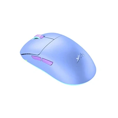 Abbildung von Xtrfy M8 Wireless, Kabellose Ultraleichte Gaming Maus, Optimiert für esports, 2,4 GHz Funk, Extrem Niedrige Front Präzision, Wiederaufladbar, Frosty Purple