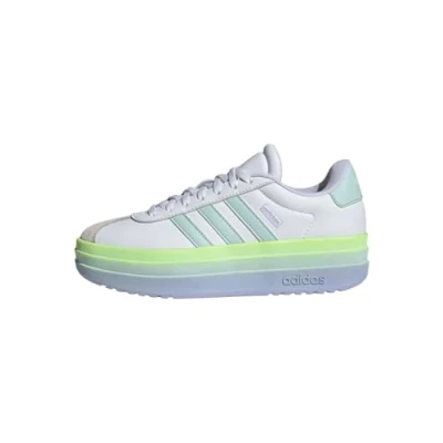 Abbildung von adidas Unisex Kids VL Court Bold Lifestyle Schuh Cloud White/Halo Mint/Violet Tone 35 1/2