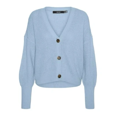 Abbildung von VERO MODA Damen VMLEA LS V Neck Cuff Cardigan NOOS Strickjacke, Skyway, XS