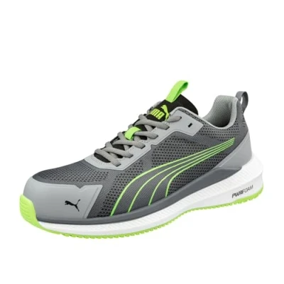 Abbildung von PUMA Safety SLIDE GREY/GREEN LOW Arbeitsschuh