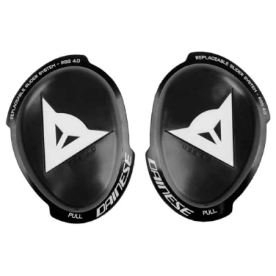 Abbildung von Dainese Knee Slider Rss 4.0 Full Kit, Knieschutz für Motorräder, Männer und Frauen, Schwarz/Weiß, N