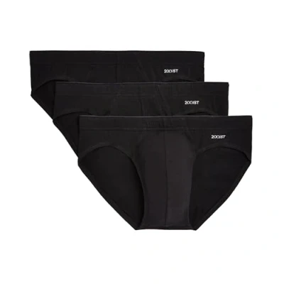 Abbildung von 2(x)ist)IST Herren Slip, Baumwolle, Stretch, 3er Pack, Sliq Deep Black, Small
