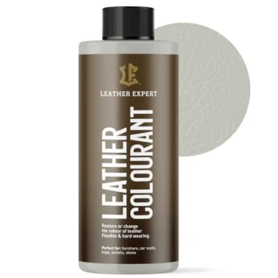 Abbildung von Sehr Deckend Wasser Lederfarbe Hellgrau 500 ml Leather Paint für Natur und ÖkoLeder Dye Ohne Alkohol alle Lederaccessoires Reißt oder Blättert Nicht ab