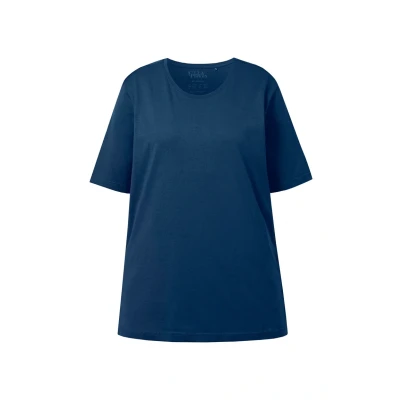 Abbildung von Ulla Popken PLUS SIZE Short Sleeve TEE Tshirt basic, Damen, Größe: 62/64, Dark blue
