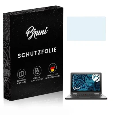 Abbildung von Bruni Schutzfolie kompatibel mit Lenovo ThinkPad Yoga 12 Folie, glasklare Displayschutzfolie (2X)