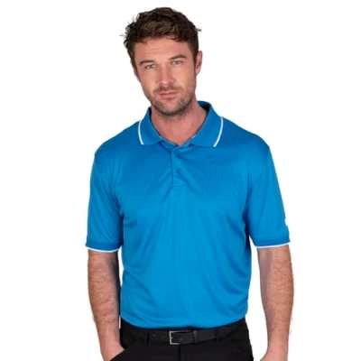 Abbildung von Island Green Herren Golf IGTS1899 Zurück Yoke Detail Polo Hemd Rot L