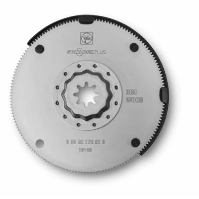 Abbildung von Fein HSS sägeblatt (ø 100 mm, Aufnahme Starlock Plus, Bi Metall für hohe Standzeiten, geschränkte Holzverzahnung) 63502176210, Small