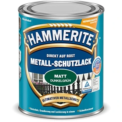 Abbildung von AKZO NOBEL (DIY HAMMERITE) 5134908 Hammerite Metall Schutzlack matt 0,250 L, Dunkelgrün, 250 ml (1er Pack)