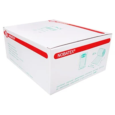 Abbildung von Nobatex Mullbinden Elastisch 6 cmx4 m in 20 St