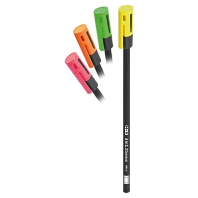 Abbildung von 32 x M+R Kappen Spitzer mit Bleistift Kunststoffspitzer Stift