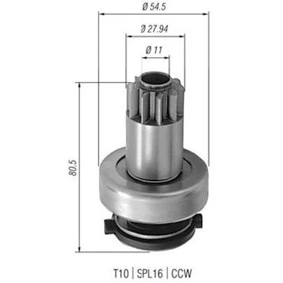 Abbildung von MAGNETI MARELLI 940113020308 Ritzel, Starter