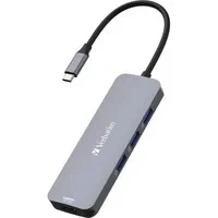 Abbildung von Verbatim USB C Pro Multiport Hub 8 in 1, Adapter auf HDMI, A und PD, microSD &amp; SD Kartenleser, für Mac, MacBook Pro/Air, iPad Pro, Thinkpad, Windows Computer, Laptop Co