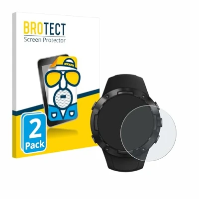 Abbildung von BROTECT Entspiegelungs Schutzfolie für Suunto 5 (2 Stück) Matte Displayschutz Folie, Anti Reflex, Fingerprint