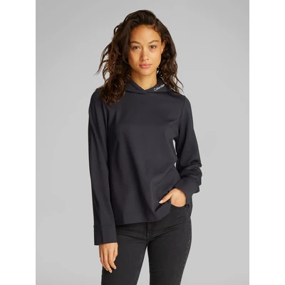 Abbildung von Calvin Klein Jeans LOGO Elastic Milano Hoodie Sweatshirt, Damen, Größe: XS, Black