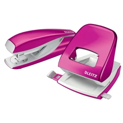 Abbildung von LEITZ Locher und Heftgeräte Set pink metallic